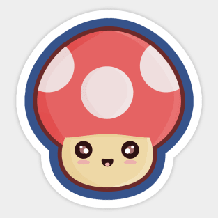 Kawaii Mushroom Sticker